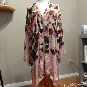 Silk kimono cardigan